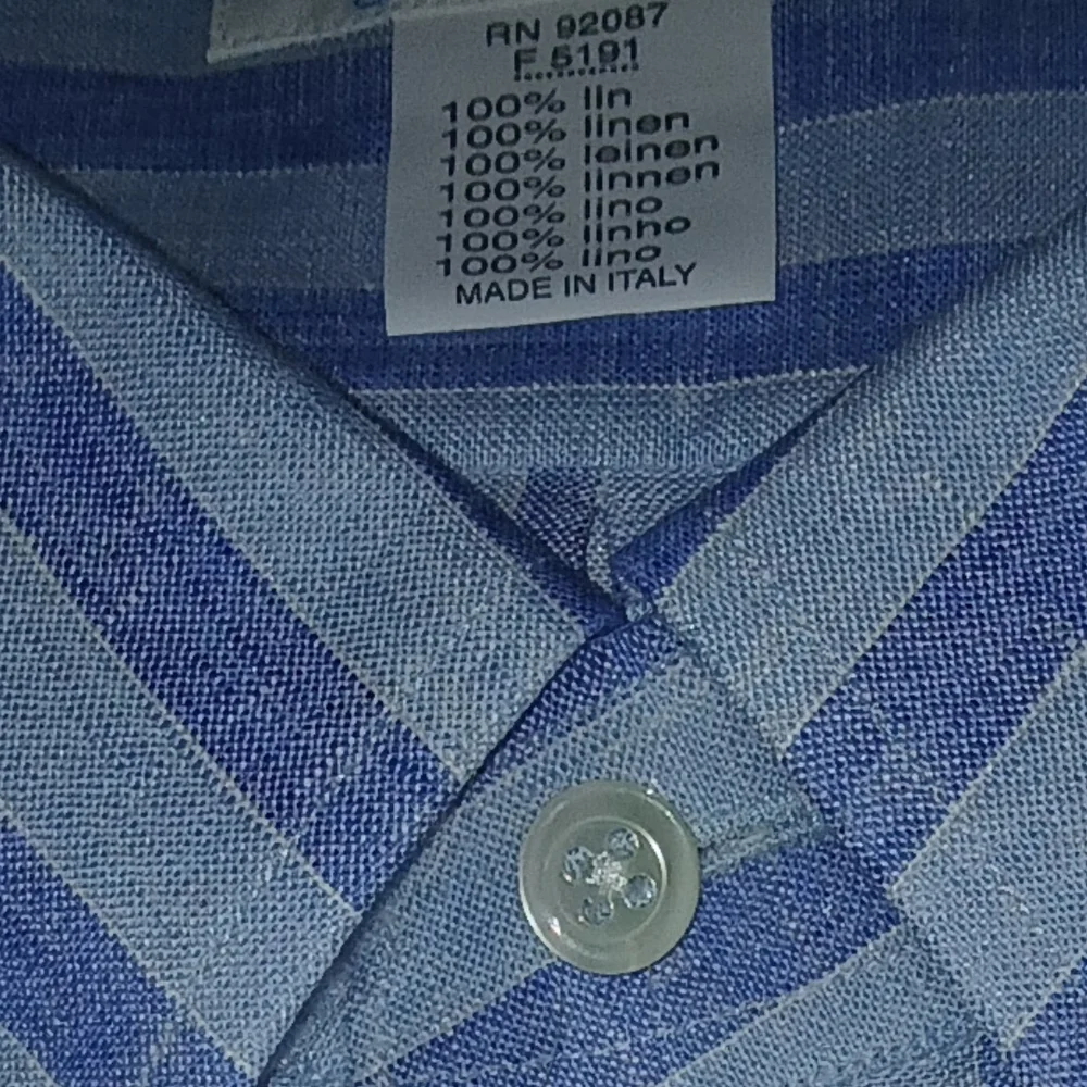 Paolo Blue Striped Men's Shirt - Picture 3 of 3